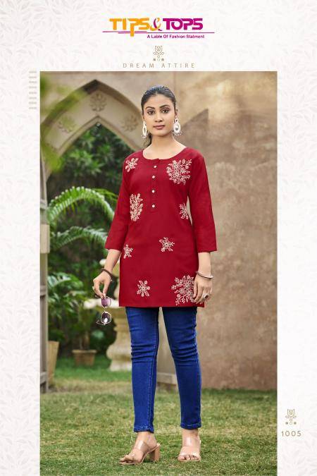 Tips & tops rose Wholesale Kurti suppliers in Pune
